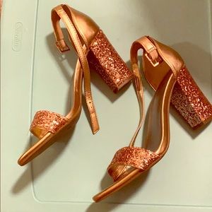 Rose gold heels